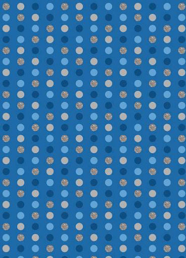 Picture of GIFT WRAPPING CIRCLES BLUE